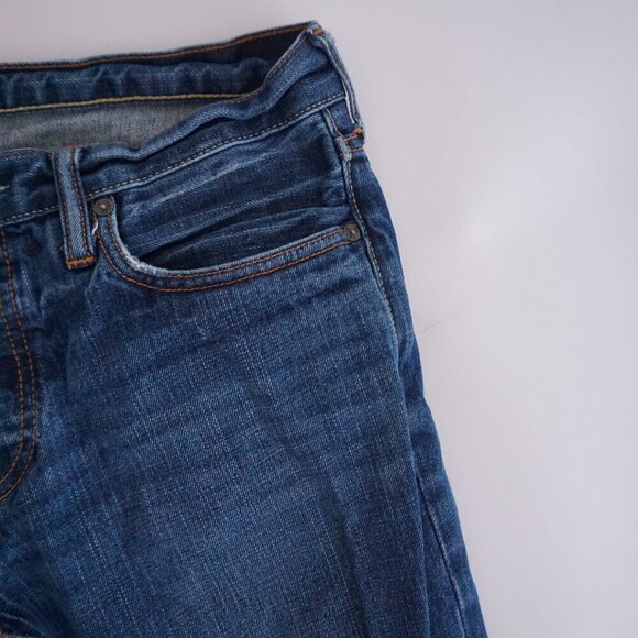 Abercrombie & Fitch Dark Wash Classic Straight Bootcut Blue Denim Jeans 32X32 - Picture 9 of 15
